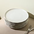 thumbnail image 6 of Stone Lain Rio 4-Piece Dinner Plate Set Stoneware, Beige, 6 of 7