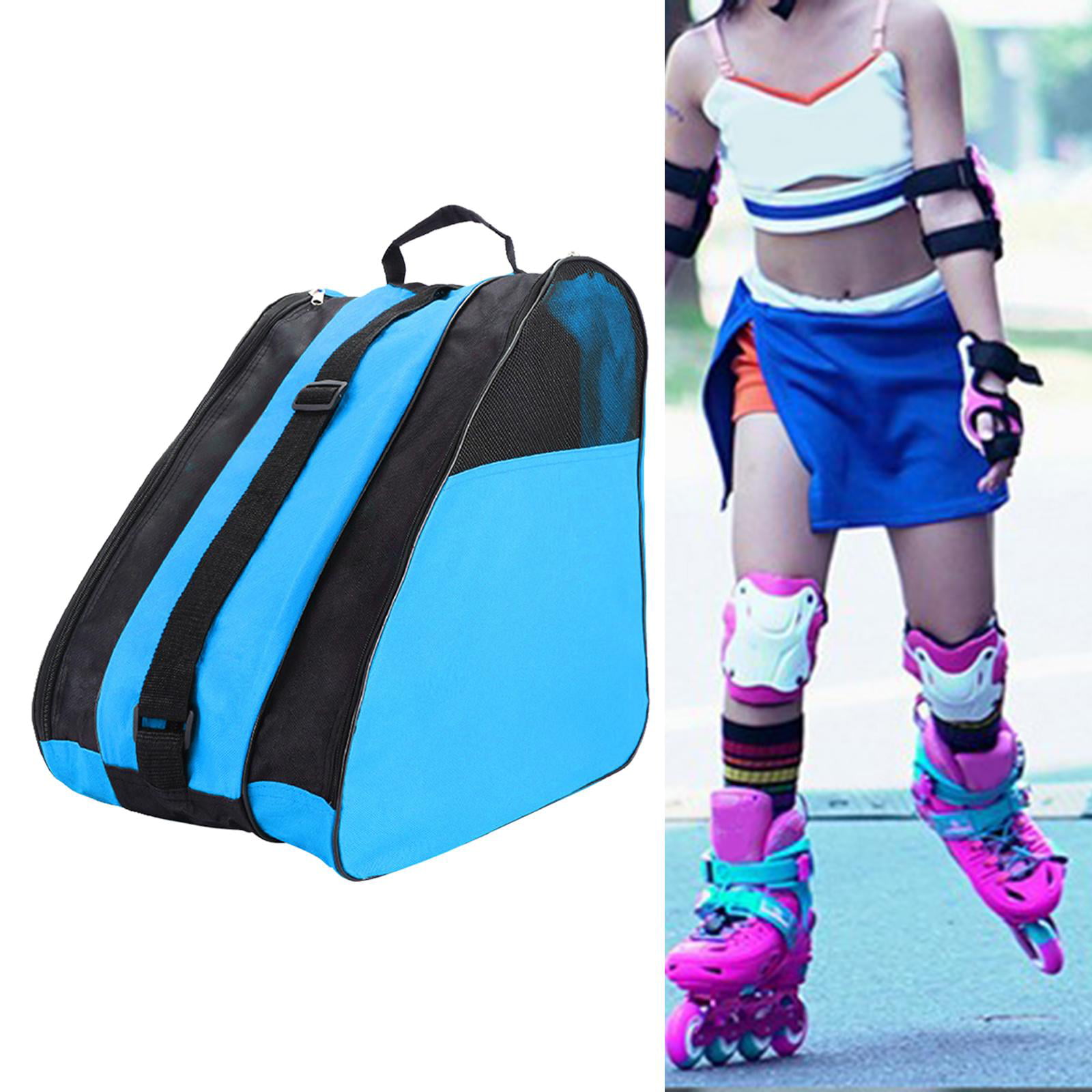 Portable Roller Skates Bag Kids Inline Skates Outdoor Sports Carry Storage 