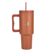 Cubitt Insulated Stainless Steel 40 oz Tumbler with Handle and Straw Lid, Cupholder Friendly
