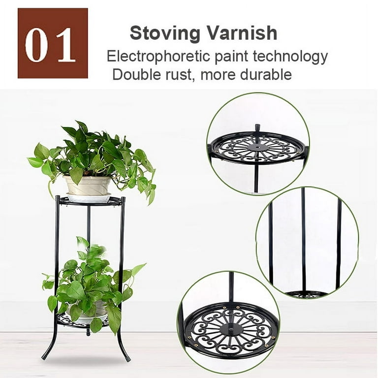 5 Tier Wood Plant Stand Indoor Outdoor Tall Plant Shelf - Temu