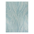 thumbnail image 3 of Unique Loom Outdoor Botanical Collection Area Rug - Leaf (9' x 12' 2" Rectangle Light Aqua/Ivory), 3 of 7