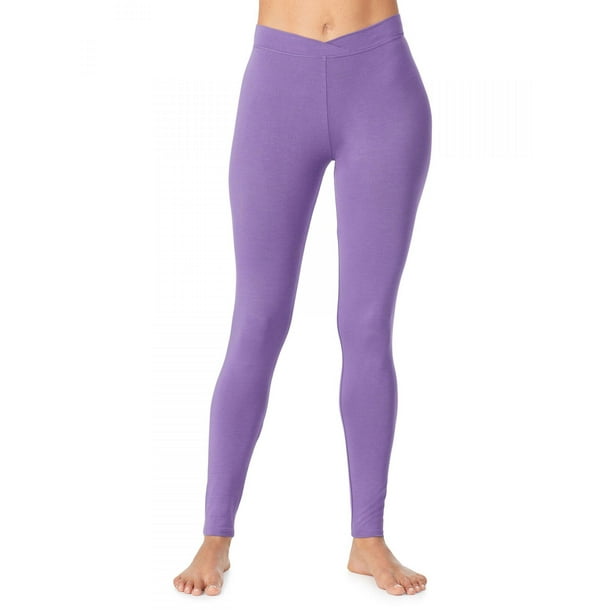 Cuddl Duds Women's Softwear With Stretch Leggings, Dusty Purple, Medium