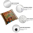 thumbnail image 6 of nygtbtfer Decorative Throw Pillow Case Cushion Cover Colorful Pattern Abstract Ethnic Flower Cases Square Pillowcases Covers Two Sides Print White, 6 of 7