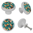 thumbnail image 4 of Squirrel Glow-in-the-Dark Round Drawer Pulls, 4-Pack - Fluorescent Cabinet & Dresser Knobs - Suitable for Cabinets, Wardrobes, 4 of 6