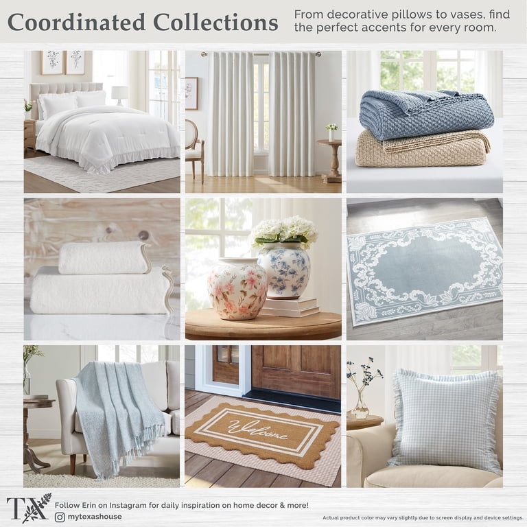 Gingham Plaid Full/Queen Comforter Set, 3-Piece photo 8