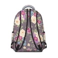 thumbnail image 3 of Pioneer Flower Floral Print Pattern Backpack for School, Cute School Bag with Adjustable Shoulder Straps and Padded Back, 15.3"x11"x7.1", 3 of 5