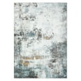 thumbnail image 4 of GlowSol Area Rug 5'x7' Modern Abstract Washable Rugs for Living Room Bedroom Indoor Soft Non Slip Low Pile Throw Rug, Teal, 4 of 8