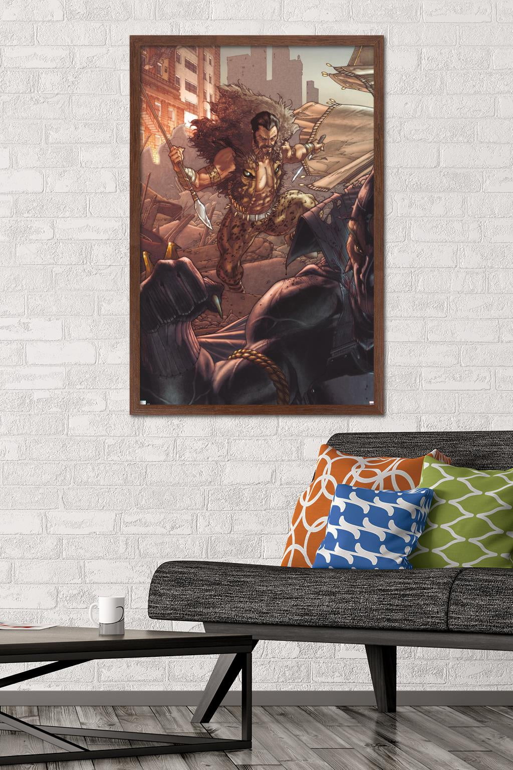 Marvel Kraven The Hunter - Black Panther: The Man Without Fear #519 Wall Poster, 22.375" x 34" Framed