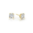 thumbnail image 4 of Lafonn Classic Sterling Silver Gold Plated Simulated Diamond Earrings (1.6 CTTW), 4 of 5