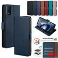 thumbnail image 2 of Business Flip Mobile Phone Case For TCL 505 502 501 50 SE XL 4G 50 5G Leather Full Protection Cover Coin purses Phone Bag Funda Black TCL 502, 2 of 6