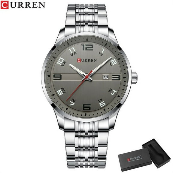 Curren Fashion Design Stainless Steel Quartz Watches Casual Business Wristwatches For Men Luminous Hands Clock - Quartz Wristwatches