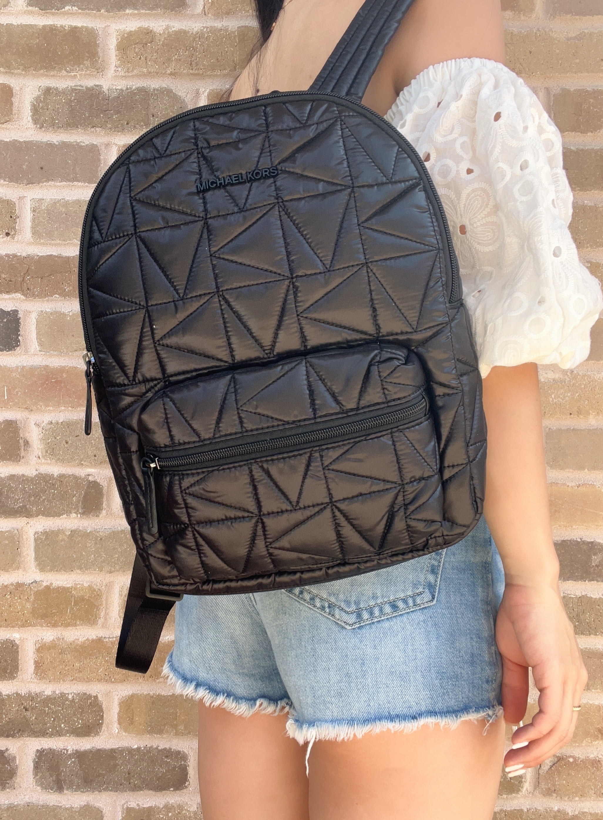 Michael Kors Winnie Quilted Nylon Black Backpack Mauritius Ubuy