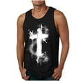 thumbnail image 2 of Nfurl Jesus Tank Tops for Men Big and Tall Gym Workout T-Shirt Funny Cross Graphic Tees Lightweight Sleeveless Summer Tees Athletic Quick Dry Muscle Shirts, 2 of 4