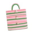 thumbnail image 2 of Neceser de viaje, neceser de maquillaje para mujer, estuche impermeable, organizador de cosméticos para baño, para el hogar y el acondicionador de Verde Rosa, 2 of 6