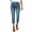 Light Blue, variant on vigerkar Women's Denim Capri Jeans Casual High Waisted Skinny Leggings Stretchy Pants with Decor Pockets Blue, L