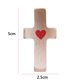 thumbnail image 5 of Cruzar mi corazón de aliento regalo de madera alivio rojo, 5 of 9