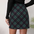 thumbnail image 5 of Lolmot Womens Plaid Flannel Skirts, Y2K Classic Fit High Rise Mini Skirt, Stretchy Pencil Skirts, Fall Winter Business Outfits, 5 of 9