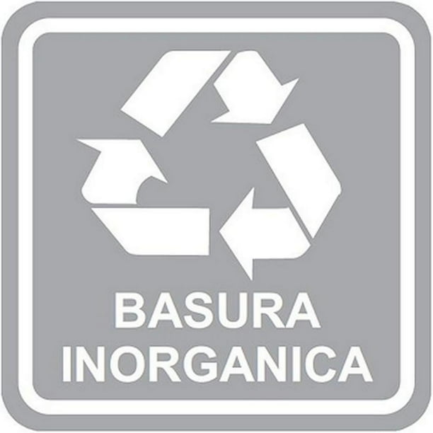 Letrero Informativo Público Señalamientos Informativos 30x40 cm Informativos Basura Inorgánica Normal