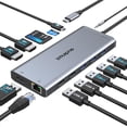 thumbnail image 1 of Estación de acoplamiento USB C para ordenador portátil con doble monitor HDMI 13 en 1, 1 of 7