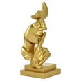 thumbnail image 2 of Adam & Friends Home Decor Silence Is Golden Sculpture | 1-Piece | Gold, 2 of 6