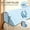 Blue, variant on Adjustable Bed Wedge Pillow with Foam - Gap Filler Suitable for Headboard/Footboard, Spinal Support, And Placement (0-7' Bed Gap Closure)