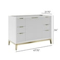 thumbnail image 3 of Fresca Fcb4048 Wellington 48" Single Free Standing Vanity Cabinet Only - White, 3 of 7