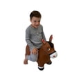 thumbnail image 5 of BounceZiez Inflatable Brown Horse Animal Hopper Giftable Toy for Children Ages 3+ by Waloo  Products, 5 of 8