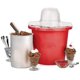 thumbnail image 1 of Nostalgia ICMP4RD Máquina para hacer helados eléctrica con cubeta de 4 cuartos, color rojo, 1 of 1