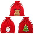 thumbnail image 1 of Cookie Packaging Drawstring Pouch For Holiday Gift Giving Suitable For Friends And Kids 3Pcs, 1 of 3