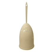 Mainstays Plastic Vallejo Tan Toilet Bowl Brush Holder, 1 Each