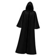 thumbnail image 3 of Capa con capucha para Halloween, capa de Cosplay de longitud completa, vestido de de mago, para fiesta Punk de Pascua, Carnaval perfke capa de halloween, 3 of 9