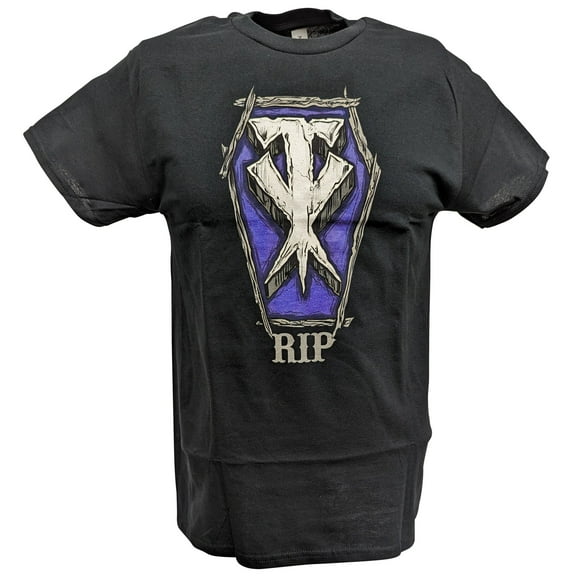 Undertaker RIP Casket TX Logo Black T-shirt