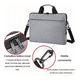 thumbnail image 4 of "Bolsa Acolchada Para Portátil De 15.6 Pulgadas Gris con negro ", 4 of 5