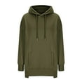thumbnail image 7 of Mlzmgr Sweatshirts for Women Hooded Loose Fitted Baggy Hoodies with Pockets Casual Going out Running Outdoor Shirts, 7 of 7