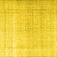 thumbnail image 1 of Ahgly Company Machine Washable Indoor Square Persian Yellow Traditional Area Rugs, 8' Square, 1 of 4