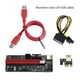 thumbnail image 1 of Placa elevadora PCI-E 6pin 4pin PCI-E 1x a 16x Tarjeta adaptadora Placa extensora de tarjeta gráfica Cable USB Color aleatorio Eigraketly EL001473-00, 1 of 2