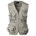 thumbnail image 2 of H2H Men's Active Lightweight Outdoor Vests Work Fishing Travel Utility Summer Vest with Multiple Pockets (CMOV058), 2 of 6