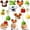 MIX#A -10PCS, variant on 10PCS Mini Small Animals Hat with Adjustable Strap Lovely Hand Knitted Tiny Hats for Lizard Guinea Pig Reptile Christmas Holiday Party Clothes Costume Accessories