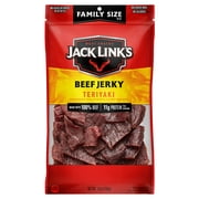 (2 pack) Jack Link's 100% Beef Teriyaki Beef Jerky 10oz Resealable Bag