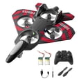 thumbnail image 3 of Avión de control remoto RC Avión RC Quadcopter Helicóptero Roll 2 velocidades ajustable Rojo con 2 pilas, 3 of 8