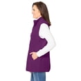 thumbnail image 3 of Woman Within Plus Size Zip-Front Microfleece Vest Long Fleece Vest, 3 of 6