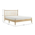 thumbnail image 4 of Lexicon Brickell Contemporary Wood Queen Platform Bed in Natural, 4 of 8