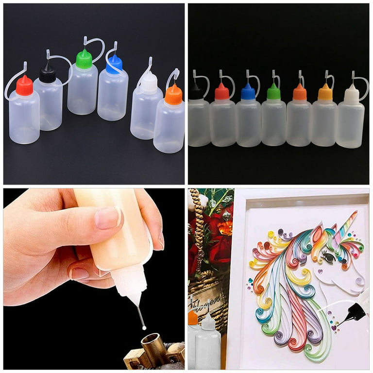 1 Set Small Portable Glue Bottles With Fine Tip Needle Bottle for Daily  Sewing