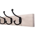 thumbnail image 3 of Wall-Mounted Farmhouse Coat Rack, 5 Standard Hooks, Natural, 3 of 6