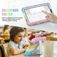 thumbnail image 4 of Allytechgroup Case for Samsung Galaxy Tab A11 2025/A9 2023 8.7", Kids Friendly Case with Kickstand Shockproof Back Cover for Galaxy Tab A11 (SM-X133/X135)/A9 (SM-X110/X115), Colourfulpink, 4 of 9