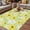 Yellow, variant on Farmhouse Daisy Outdoor Rug for Patio/Deck/Porch, Non-Slip Large Area Rug 4 x 6 Ft, Spring Watercolor Yellow White Floral Indoor Outdoor Rugs Washable Area Rugs, Reversible Camping Rug Carpet Runner