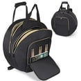 thumbnail image 1 of 22" Cymbal Bag - Double-Layer Cymbal Gig Bag With Shoulder Strap & Handle 8mm Dual Padded Divider, Multi-Compartment Cymbal Soft Case, Store, 1 of 7