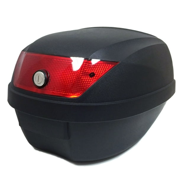 Motorcycle Scooter Top Box Tail Trunk Luggage Box Holds One (1) Helmet