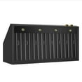 thumbnail image 3 of 48 in. 900 CFM Wall Mount Range Hood in Titanium Stainless Steel with Gold, 3 of 9