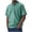 Mint Green, variant on hotojiny Men's Vintage T-Shirts Oversized Button Collared Baggy Tops Loose Fit Casual Short Sleeve Streetwear S-5XL